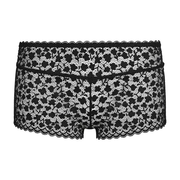Shorty pour femme en dentelle florale Noire Daisy Lace