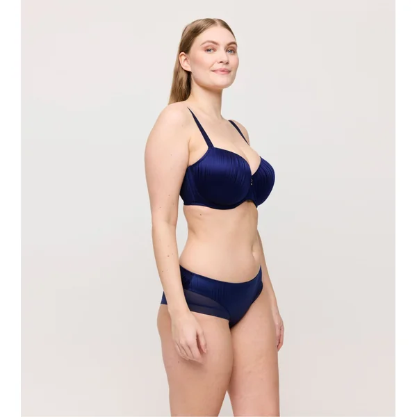 Shorty satiné bleu Knokke Bleu Saphir