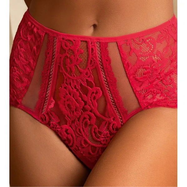 Shorty sexy haut avec laçage Désirs de Venise Grenat Venise