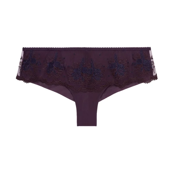 Shorty violet brodé Intrigue Figue