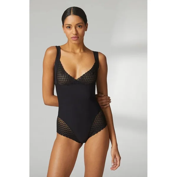 Simone Pérèle - Body avec soutien sans cerceau Beige L/3 Subtile