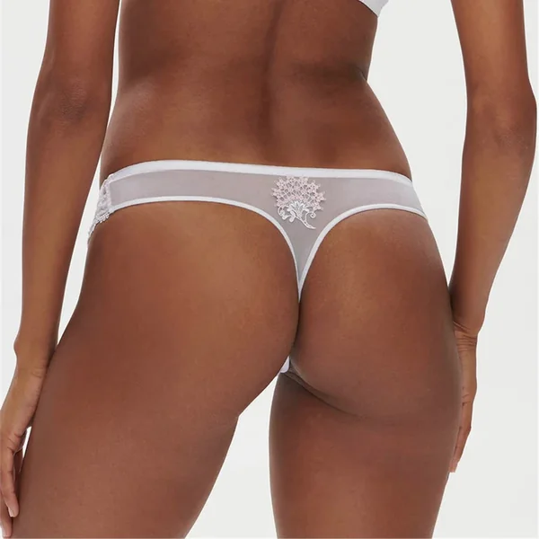 Simone Pérèle - Culotte tanga Blanc crystal L/3 Wish