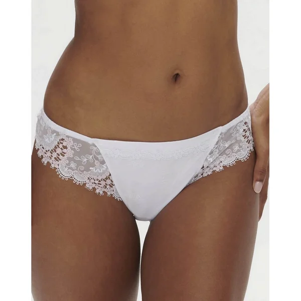 Simone Pérèle - Culotte tanga Blanc crystal XXL/5 Wish
