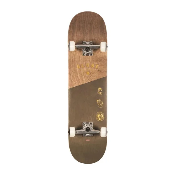 skate GLOBE G1 Insignia Dark Maple/Green 8.25