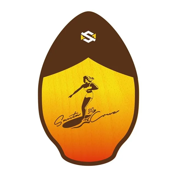Skimboard en bois SKIM1 WOOD 30 SKIM ONE Santa Cruz White/Brown (90311)