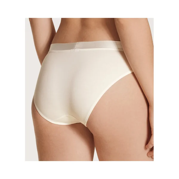 Slip avec bords en satin Cate IVOIRE