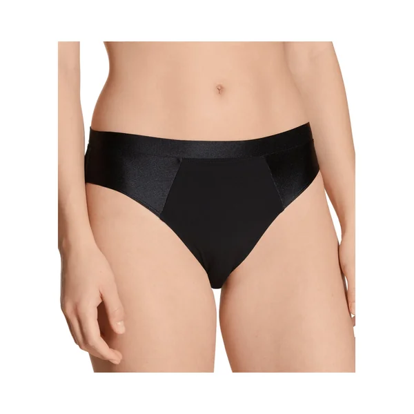 Slip avec bords en satin Cate NOIR