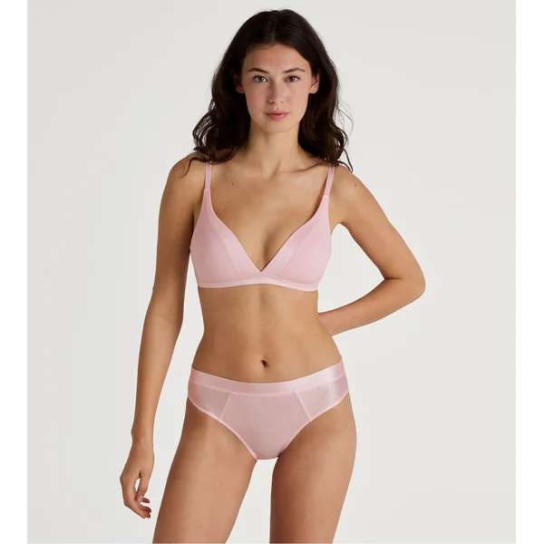 Slip bords satin Cate Frappé Rose Pink