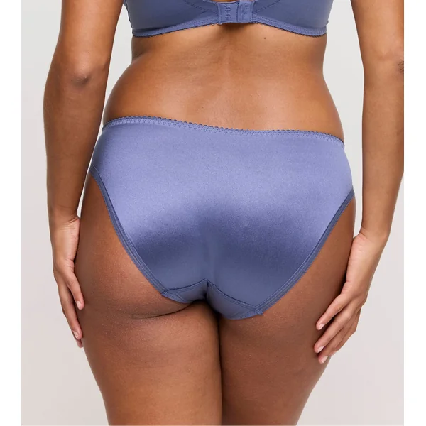 Slip brésilien bleu satiné et brodé Monterrey Nightshadow Blue
