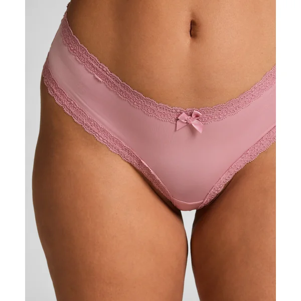 Slip brésilien en forme de V London - Rose