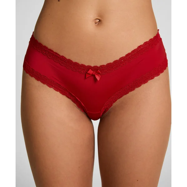 Slip brésilien en forme de V London - Rouge