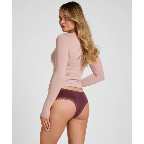 Slip brésilien en forme de V London - Violet