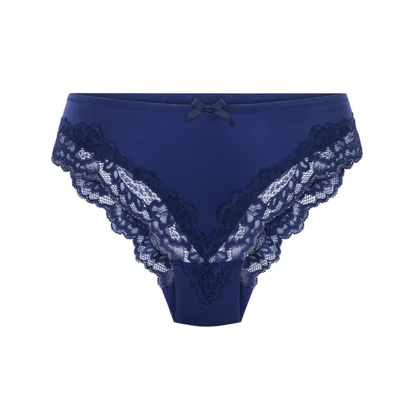 Slip brésilien Lace & Shine - Bleu
