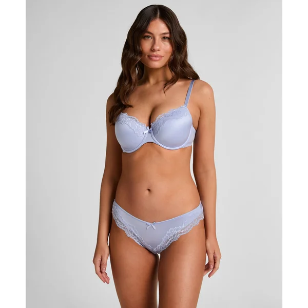 Slip brésilien Lace & Shine - Violet