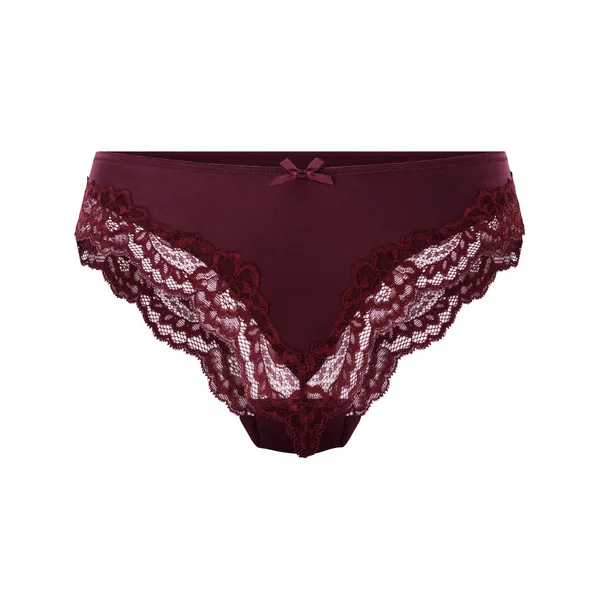 Slip brésilien Lace & Shine - Violet