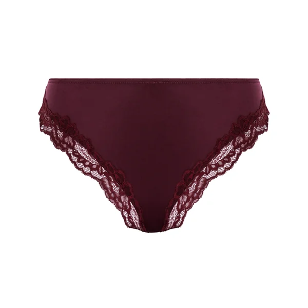 Slip brésilien Lace & Shine - Violet
