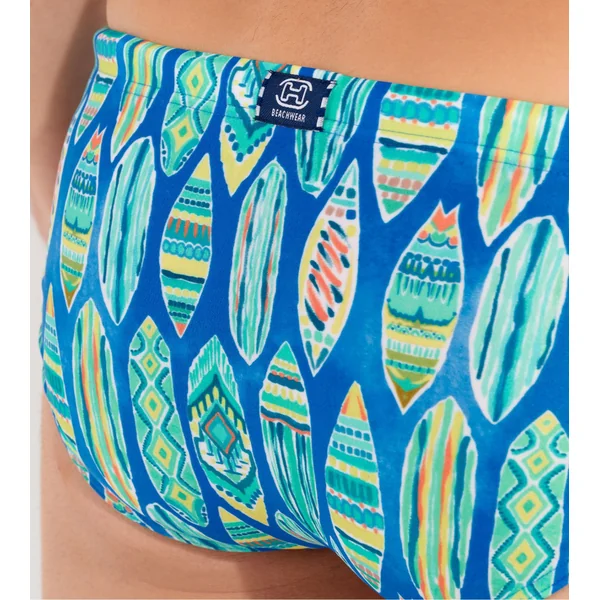 Slip de bain homme imprimé planches de surfs Marbella