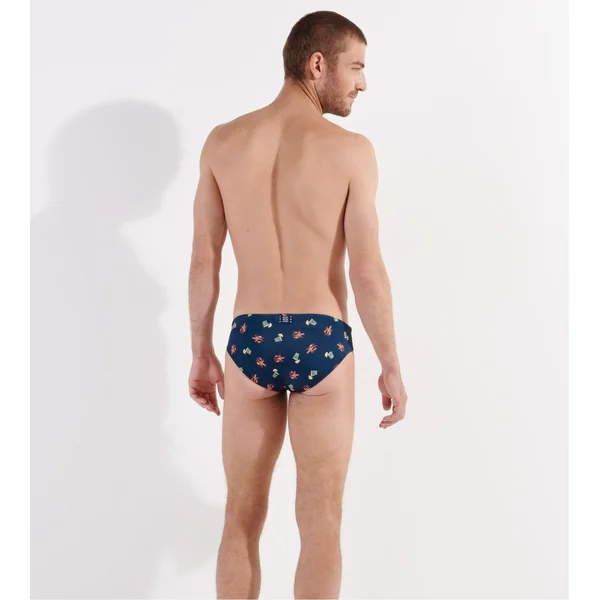 Slip de bain mini Beach Club Navy Print