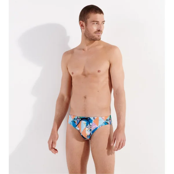 Slip de bain mini PORT CROS Blue Print