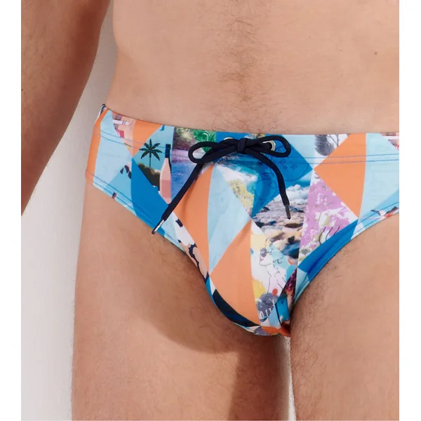 Slip de bain mini PORT CROS Blue Print