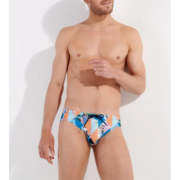 Slip de bain mini PORT CROS Blue Print