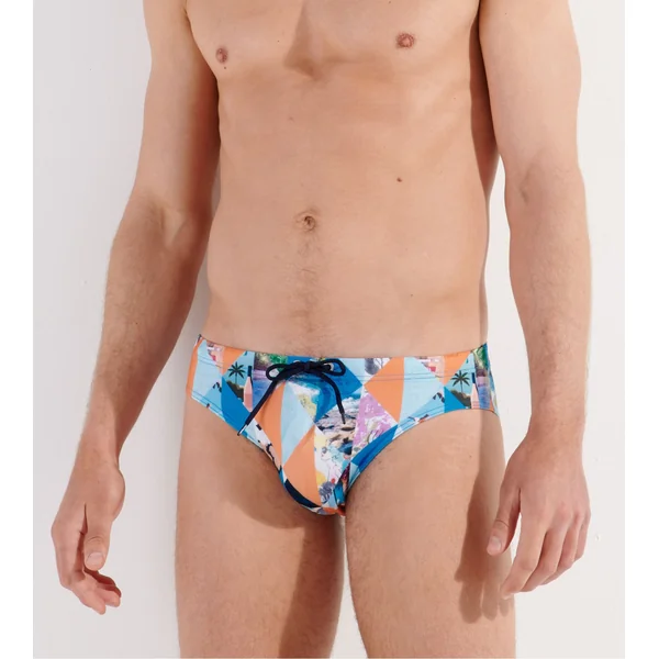 Slip de bain mini PORT CROS Blue Print