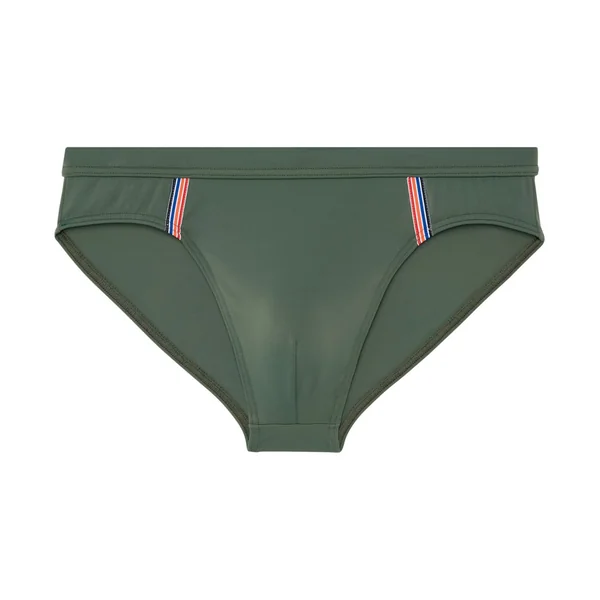 Slip de bain mini uni Nautical Vert Kaki