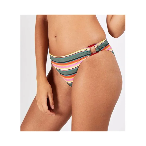 Slip de bain rayé Vaiva Rainbowash Kaki