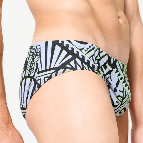 Slip de bain water polo Homme - 500 Tiki gris