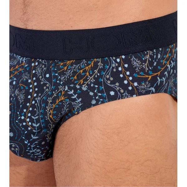 Slip doux pour homme Fontainebleau imprimé bleu