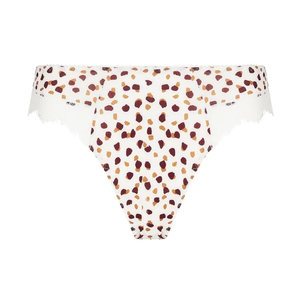 Slip femme imprimé Pépites de Chocolat et dentelle Belle à craquer