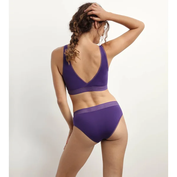 Slip femme invisible en microfibre Violet Pourpre Oh My Dim’s