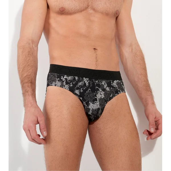 Slip fleuri noir et blanc imprimé Fairmont