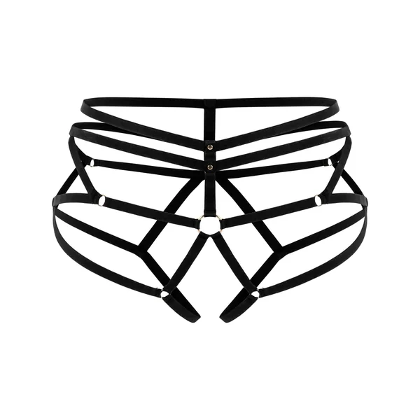 Slip ouvert élastique - Noir