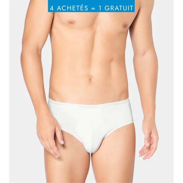 Slip Sloggi men Basic Midi BLANC