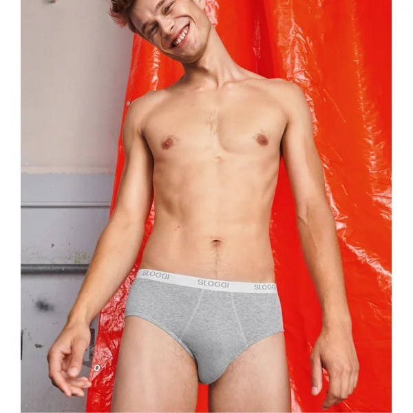 Slip Sloggi men Basic Midi gris