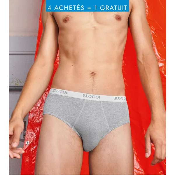Slip Sloggi men Basic Midi gris