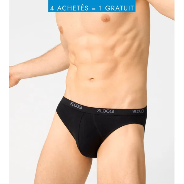 Slip Sloggi men Basic Mini NOIR