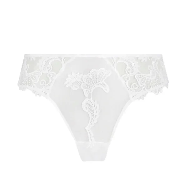 Slip séduction Dressing Floral BLANC