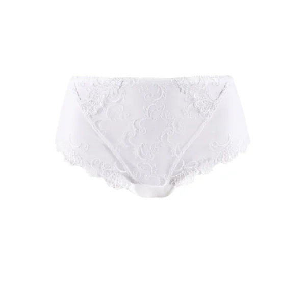 Slip taille haute Guipure Charming BLANC