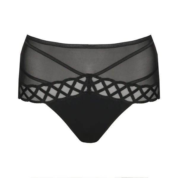 Slip taille haute rétro Jhana Noir