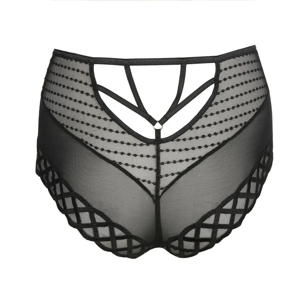 Slip taille haute rétro Jhana Noir