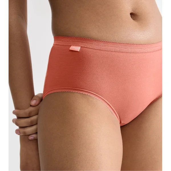 Sloggi Basic+ Midi lot de 4 Multicolore Orange/Bleu