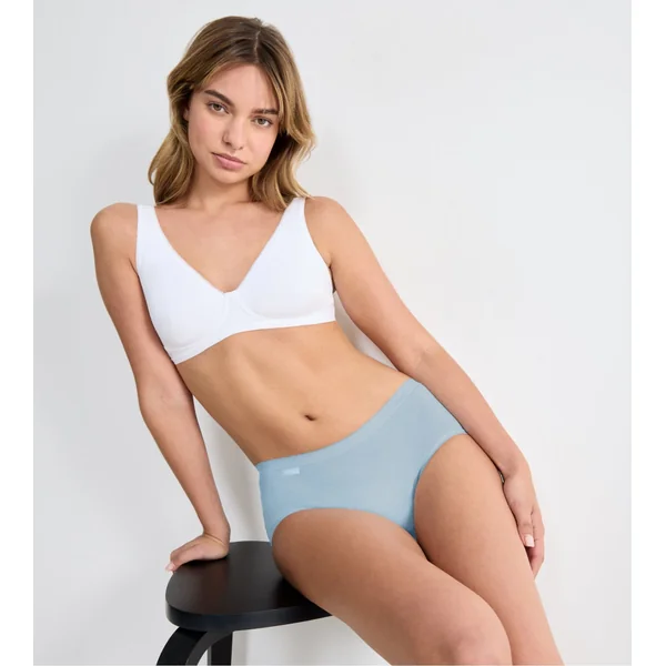 Sloggi Basic+ Midi lot de 4 Multicolore Orange/Bleu