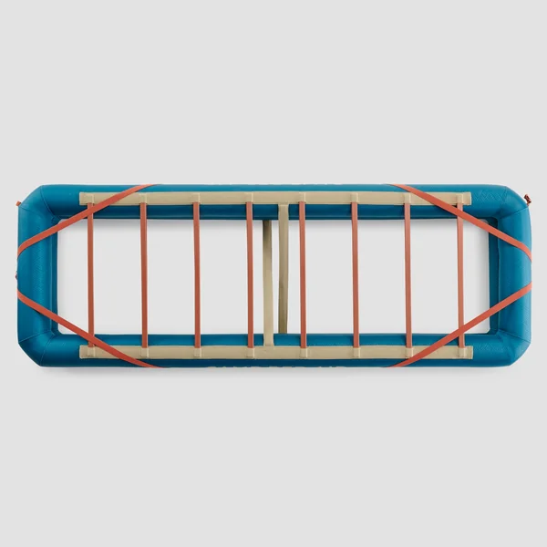 Sommier gonflable de camping 1 personne, 200x70x25 cm, Camp Bed Air