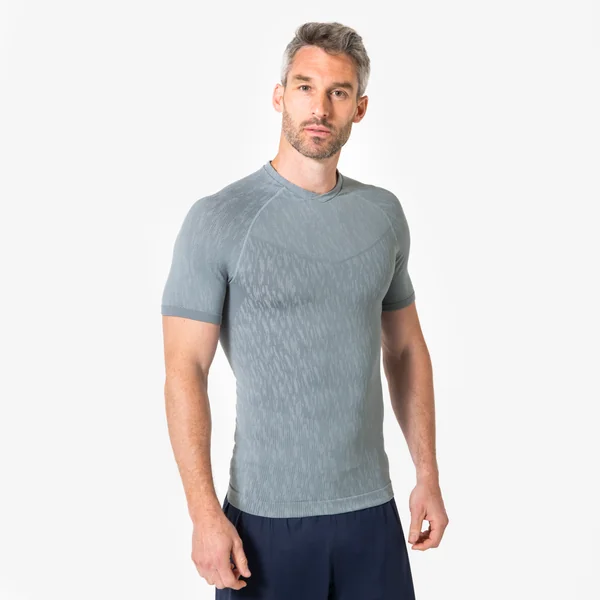 Sous-maillot de foot thermique manches courtes mixte Keepdry gris