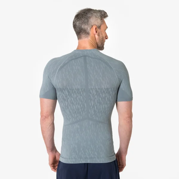 Sous-maillot de foot thermique manches courtes mixte Keepdry gris