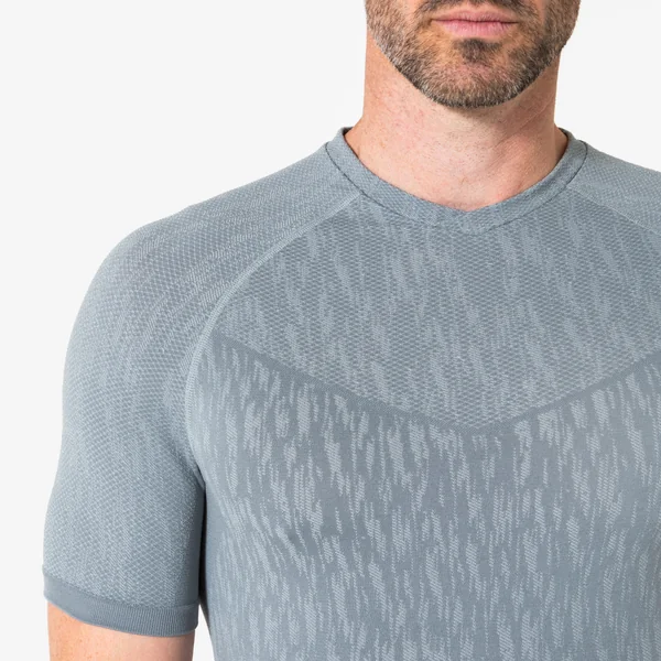 Sous-maillot de foot thermique manches courtes mixte Keepdry gris