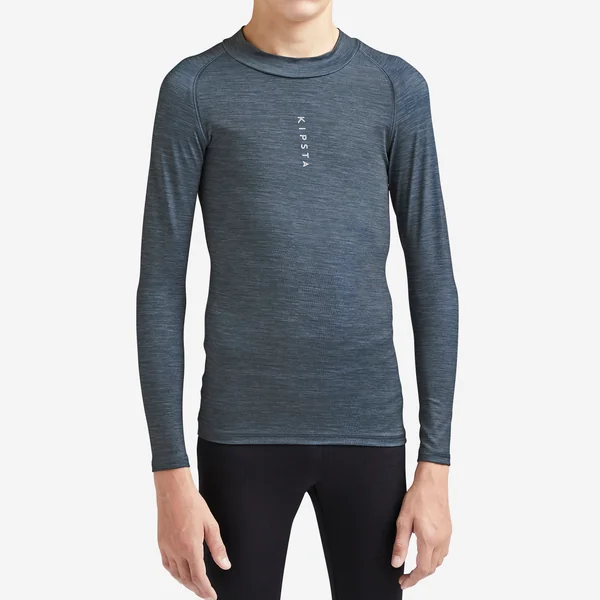 Sous-maillot de foot thermique manches longues enfant Keepconfort 100 gris