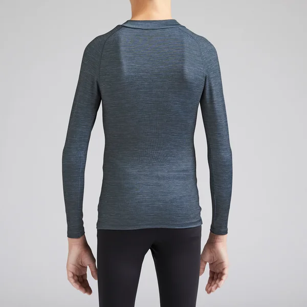 Sous-maillot de foot thermique manches longues enfant Keepconfort 100 gris